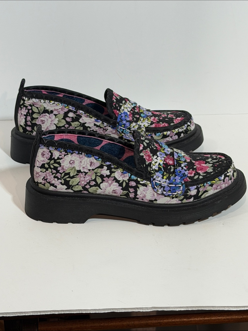Irregular Choice Chunky Platform Floral Loafers - Picture 6 of 6